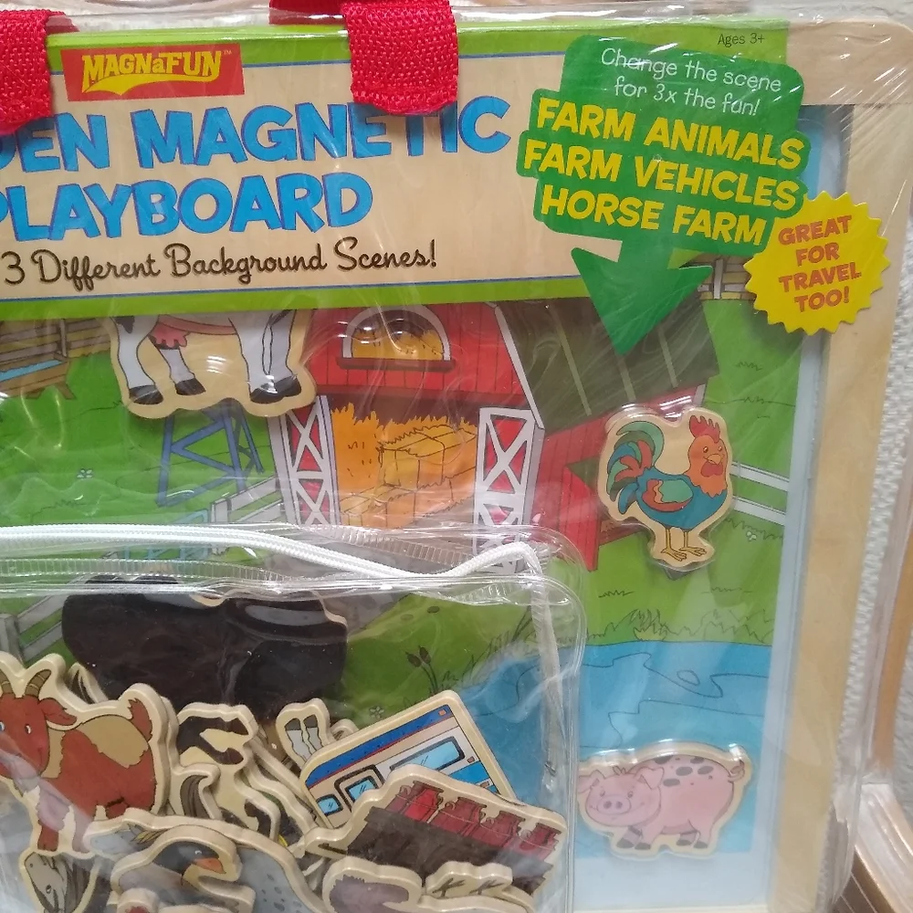Wooden Magnetic Play Board